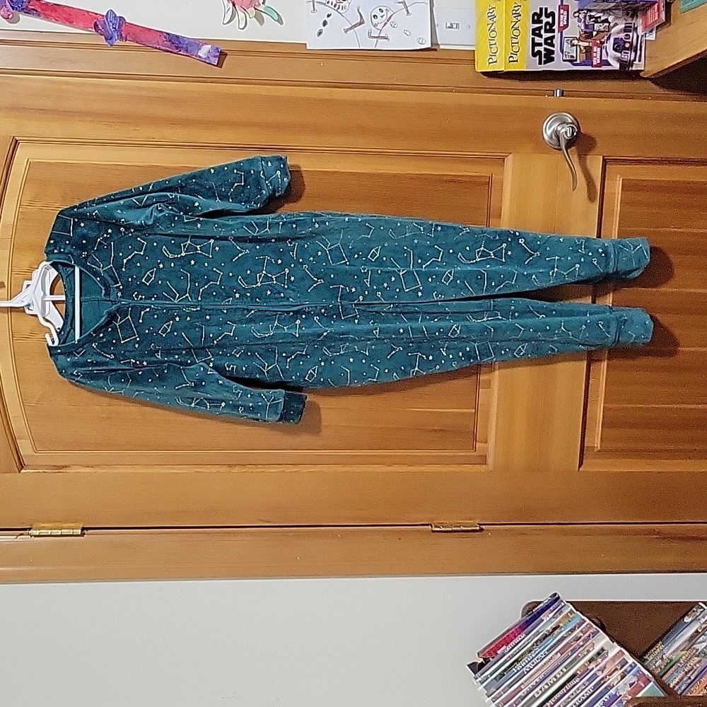 Girls size 12 one piece pajamas